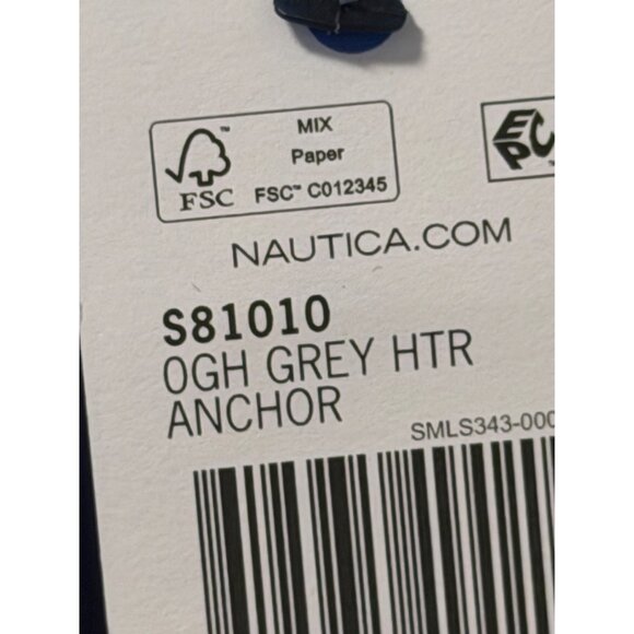 Nautica Mens Navtech V-Neck Sweater Sz Large Grey sweater. NWT - Picture 3 of 12